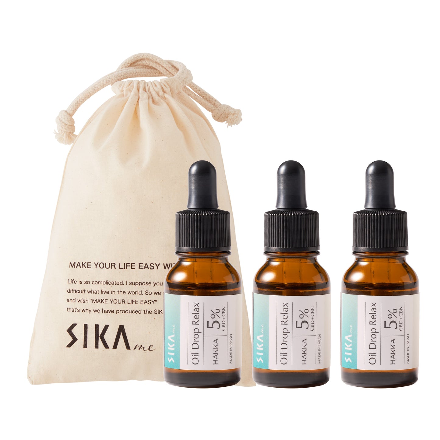 SIKAme オイルドロップ リラックス ハッカ CBD+CBN 500mg
